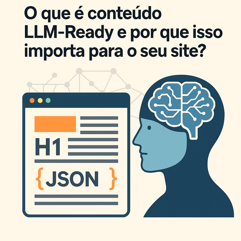 IA lendo código de site otimizado para LLMs